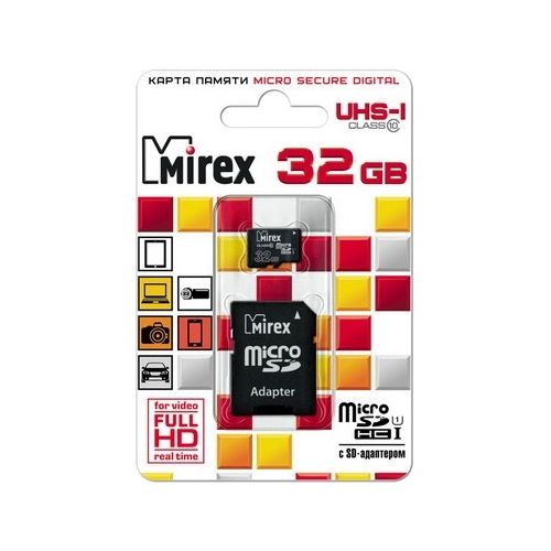 Карта памяти MIREX Micro SDHC 32GB