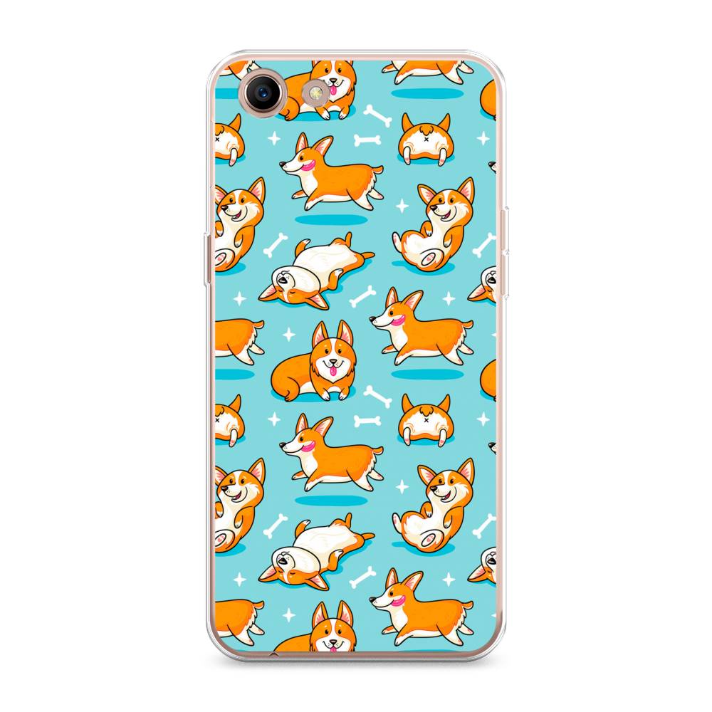 

Чехол Awog на Oppo A83 "Веселые корги", Разноцветный, 250150-2