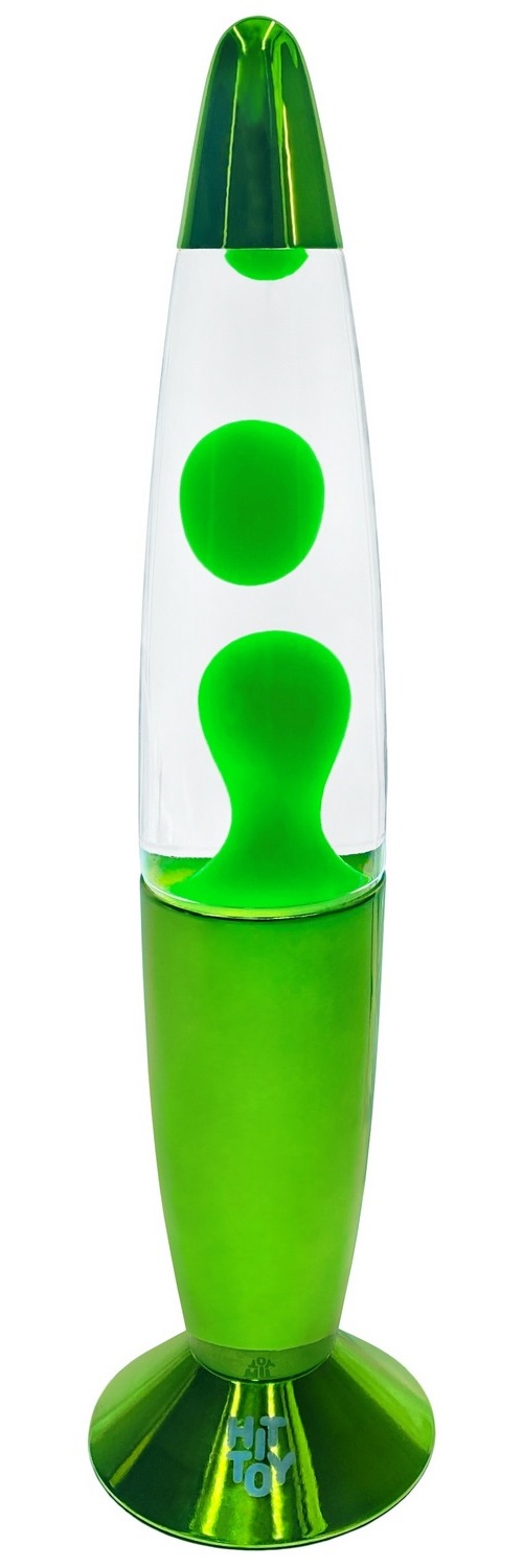 фото Лава-лампа 34 см хром, прозрачный;зеленый hittoy