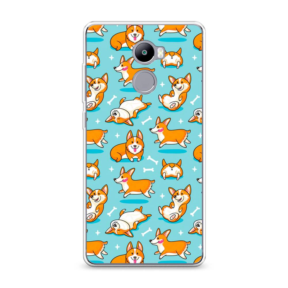 

Чехол Awog на Xiaomi Redmi 4 "Веселые корги", Разноцветный, 31150-2