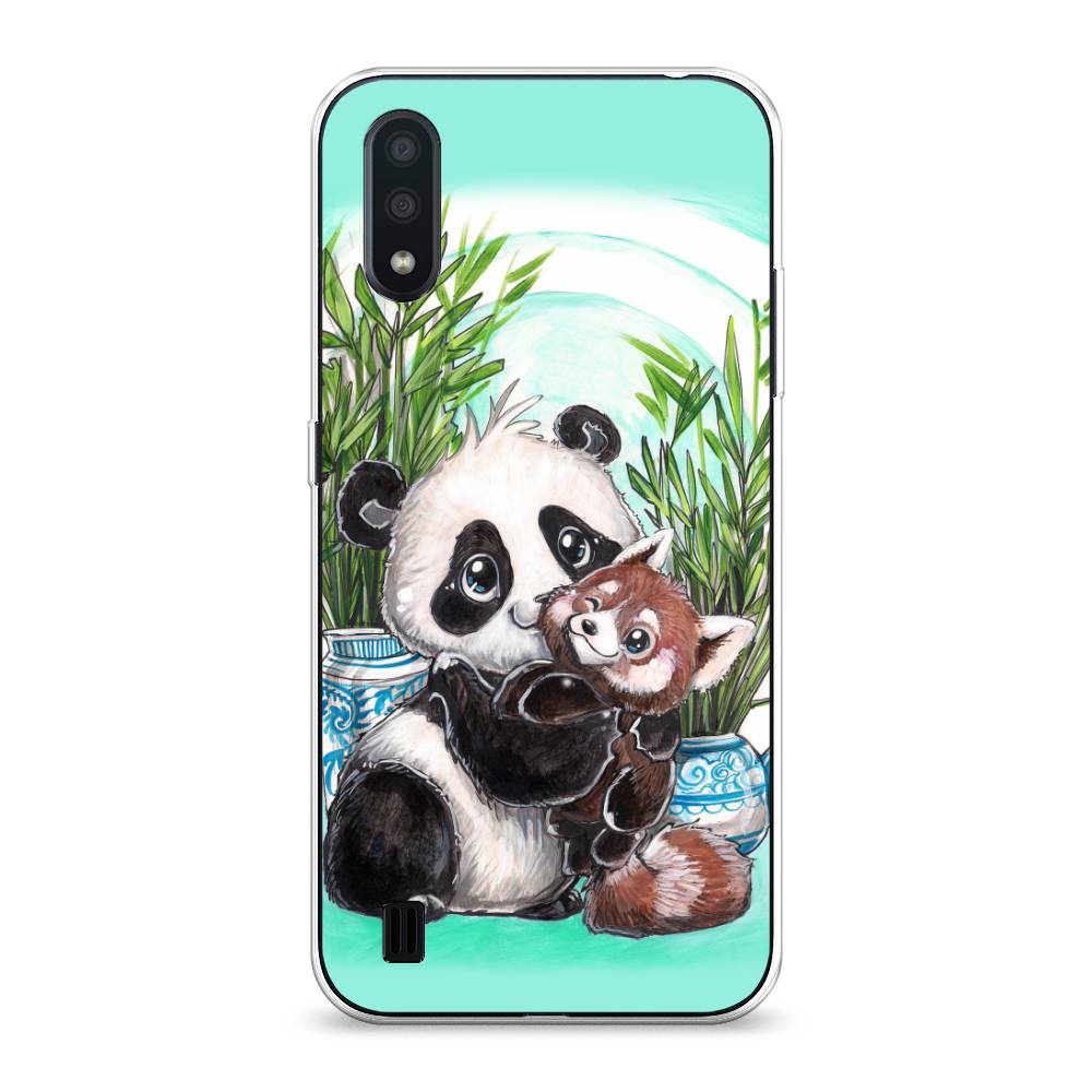 

Чехол Awog на Samsung Galaxy A01 "Друзья зверята", Разноцветный, 29550-2