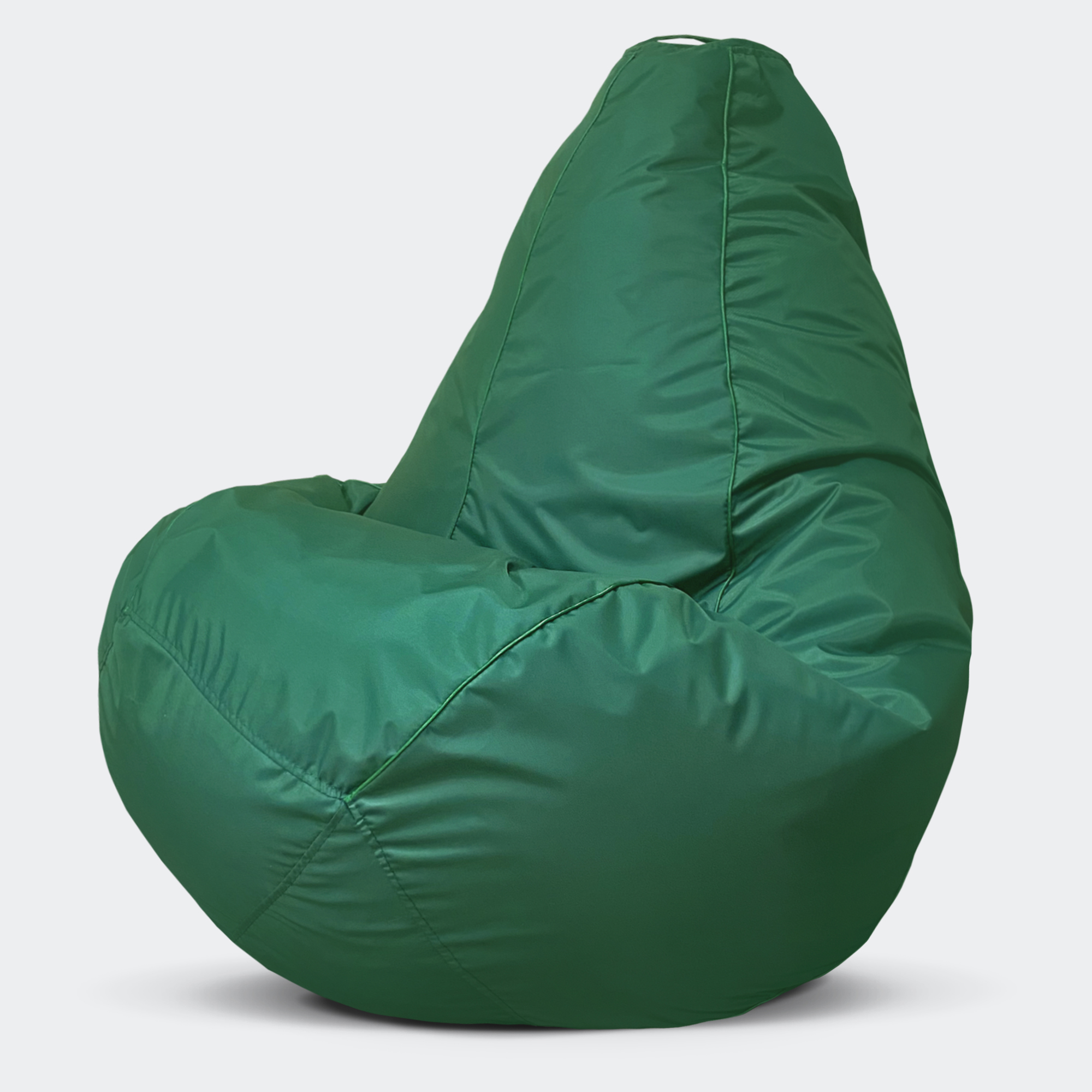 фото Кресло-мешок puflove пуфик груша, размер xxxxl, зеленый оксфорд