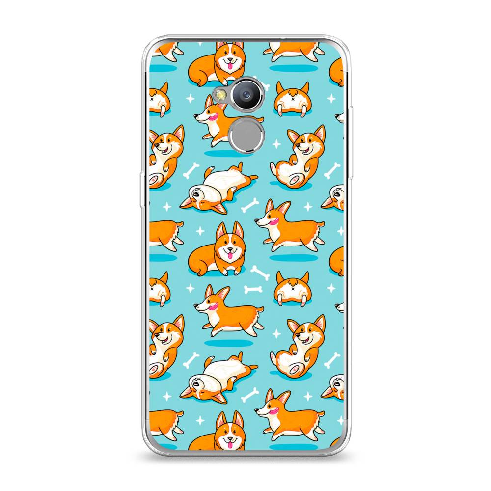

Чехол Awog на ZTE Blade V7 Lite / ЗТЕ Блэйд V7 Lite "Веселые корги", 130450-2