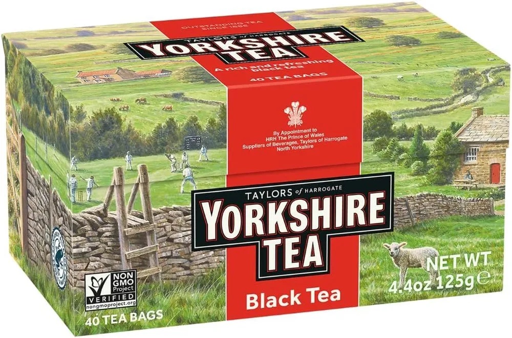 Черный чай Taylors Yorkshire Английский чай, 40 пакетиков