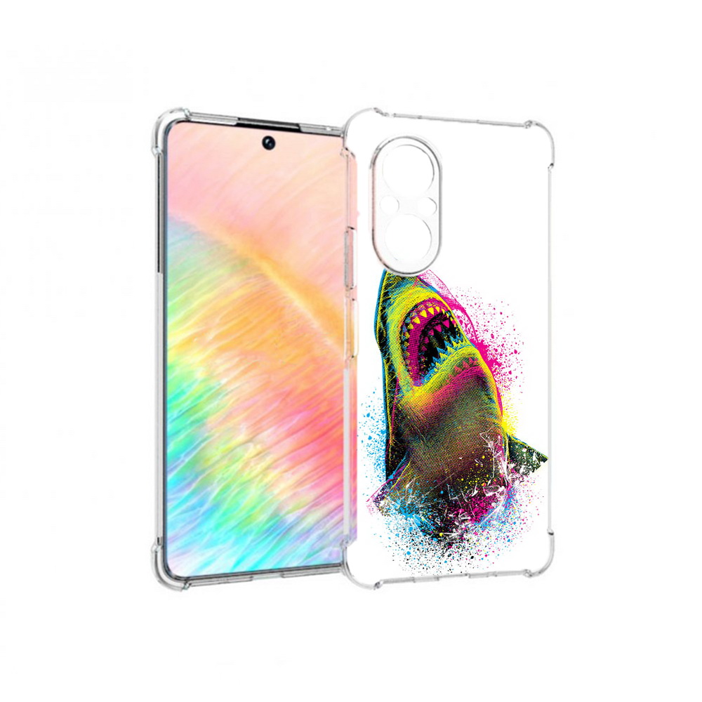 

Чехол MyPads Tocco для Honor 50 SE челюсти-2 (PT223907.20.674), Прозрачный, Tocco