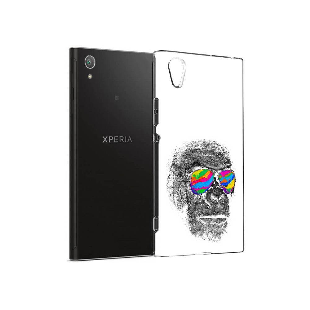 

Чехол MyPads Tocco для Sony Xperia XA1 Plus крутая обезьяна в очках (PT77220.224.422), Прозрачный, Tocco