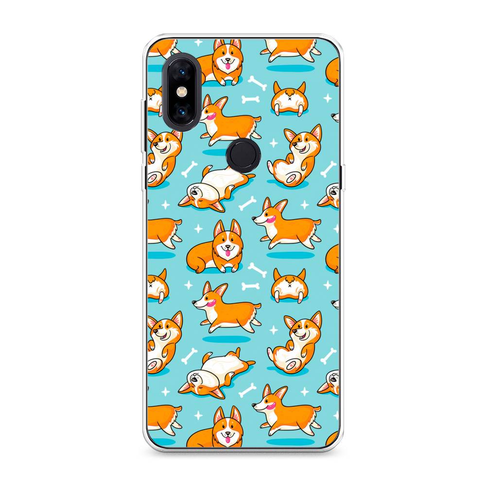 

Чехол Awog на Xiaomi Mi Mix 3 "Веселые корги", Разноцветный, 34950-2