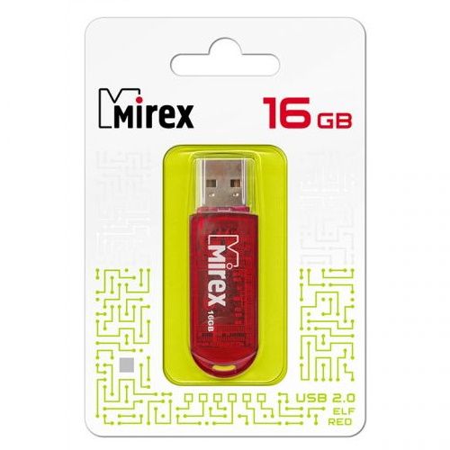 Флешка MIREX Elf 16ГБ Red (13600-FMURDE16)