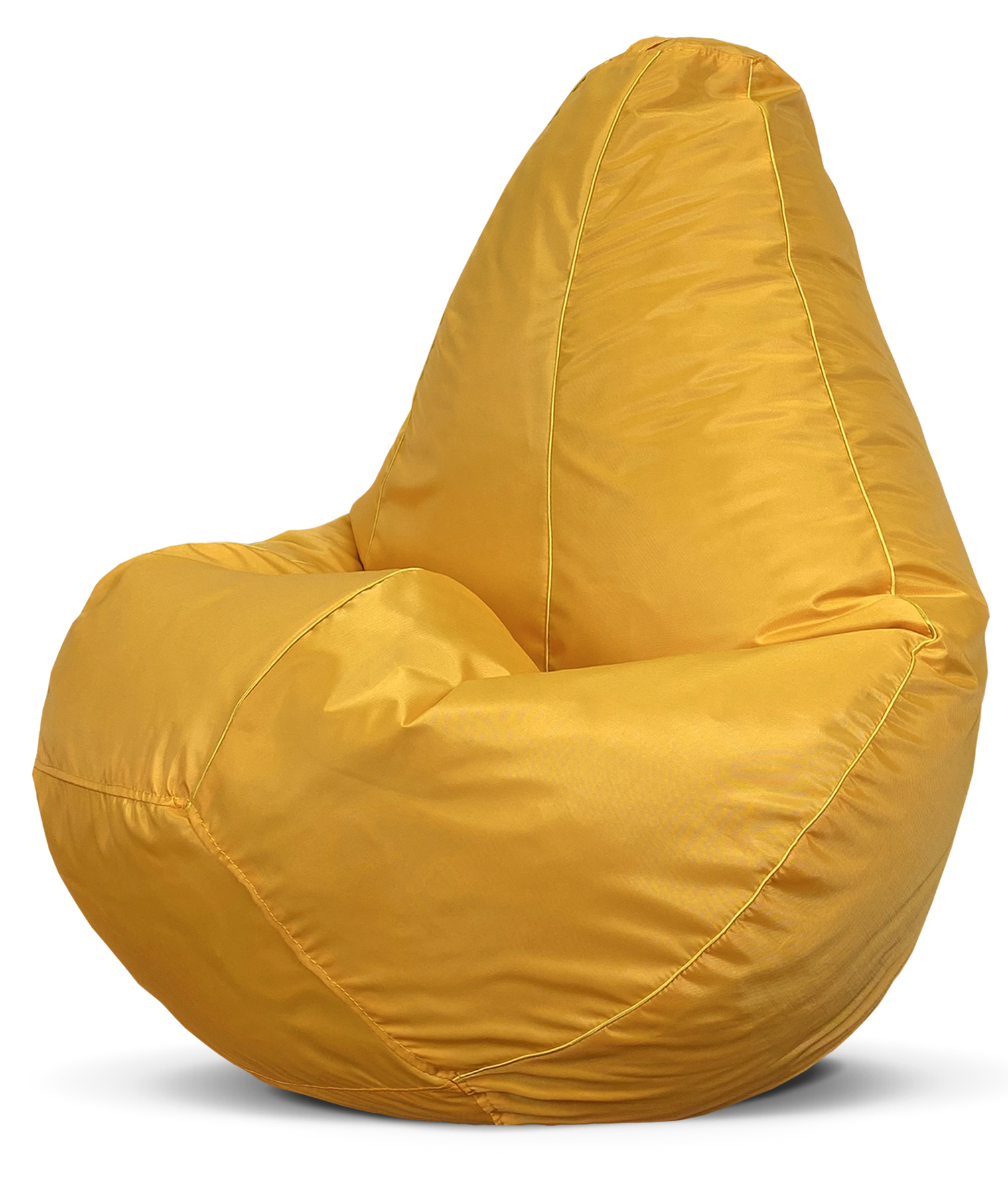 фото Кресло-мешок puflove пуфик груша, размер xxxl, желтый оксфорд