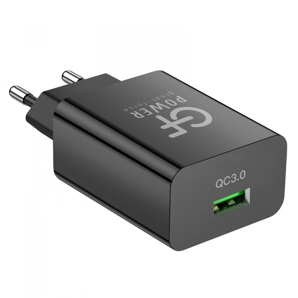 Сетевое зарядное устройство GFPower GF21 1xUSB 3 А черный