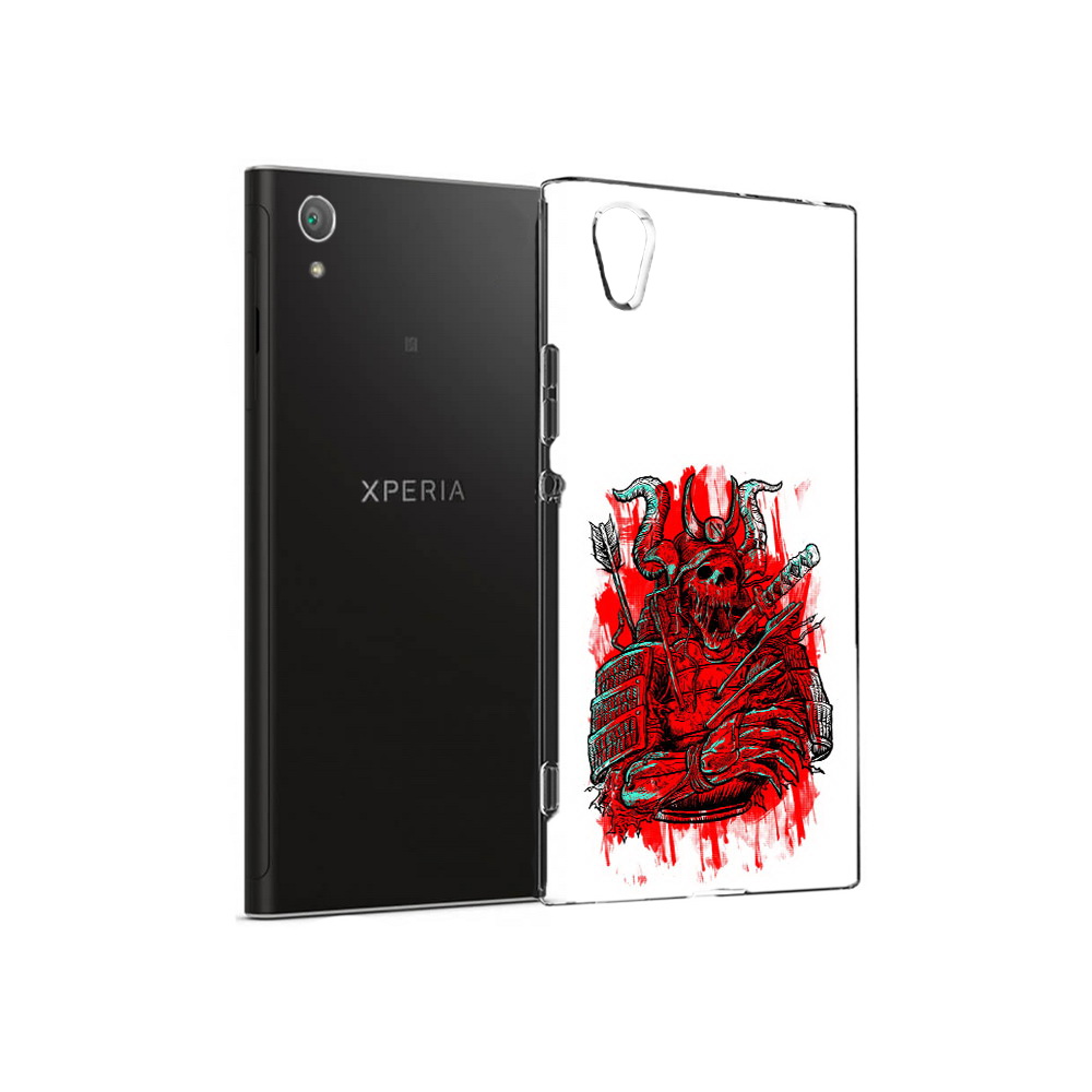 

Чехол MyPads Tocco для Sony Xperia XA1 Plus красный скелет воин (PT77220.224.413), Прозрачный, Tocco