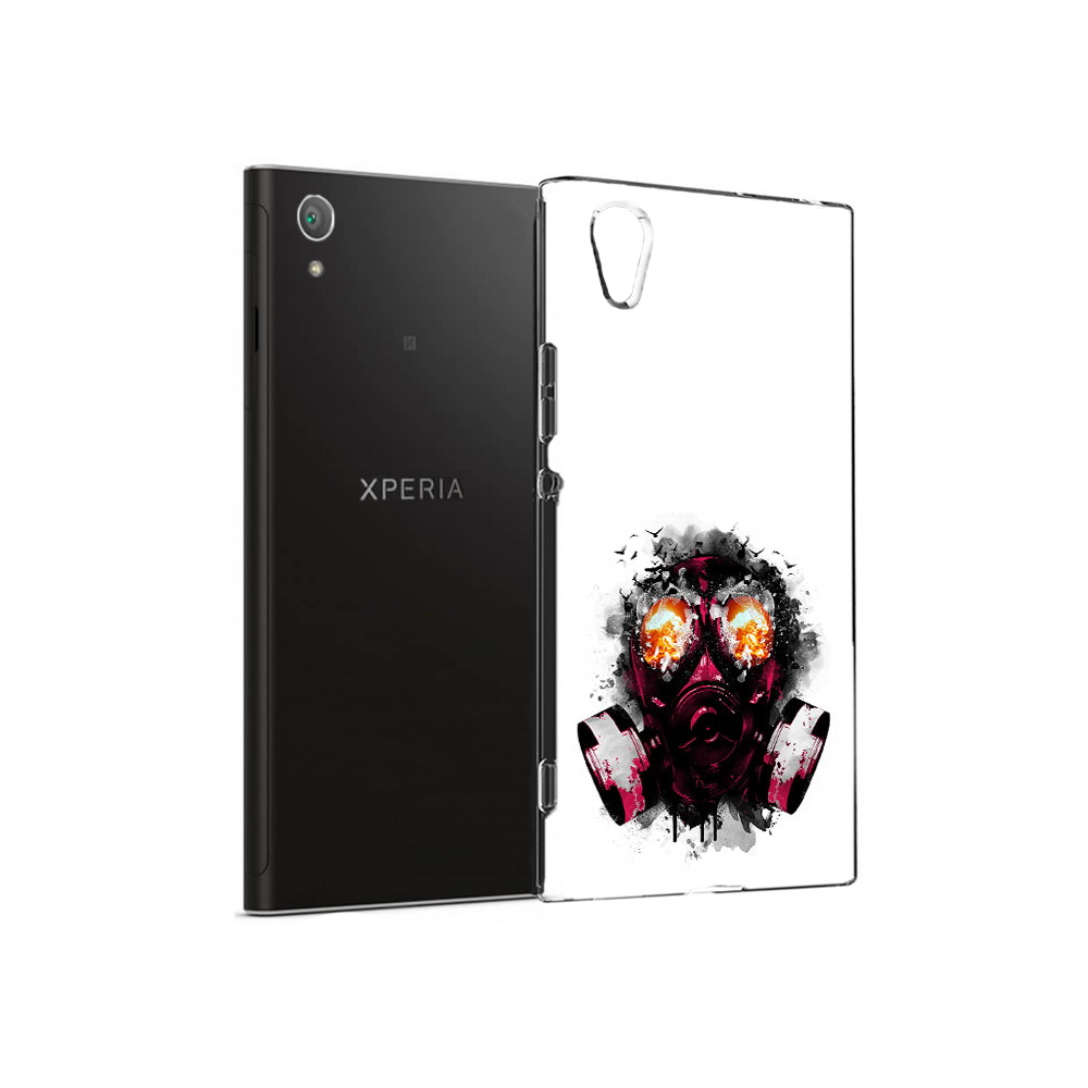 

Чехол MyPads Tocco для Sony Xperia XA1 Plus красный противогаз (PT77220.224.412), Прозрачный, Tocco