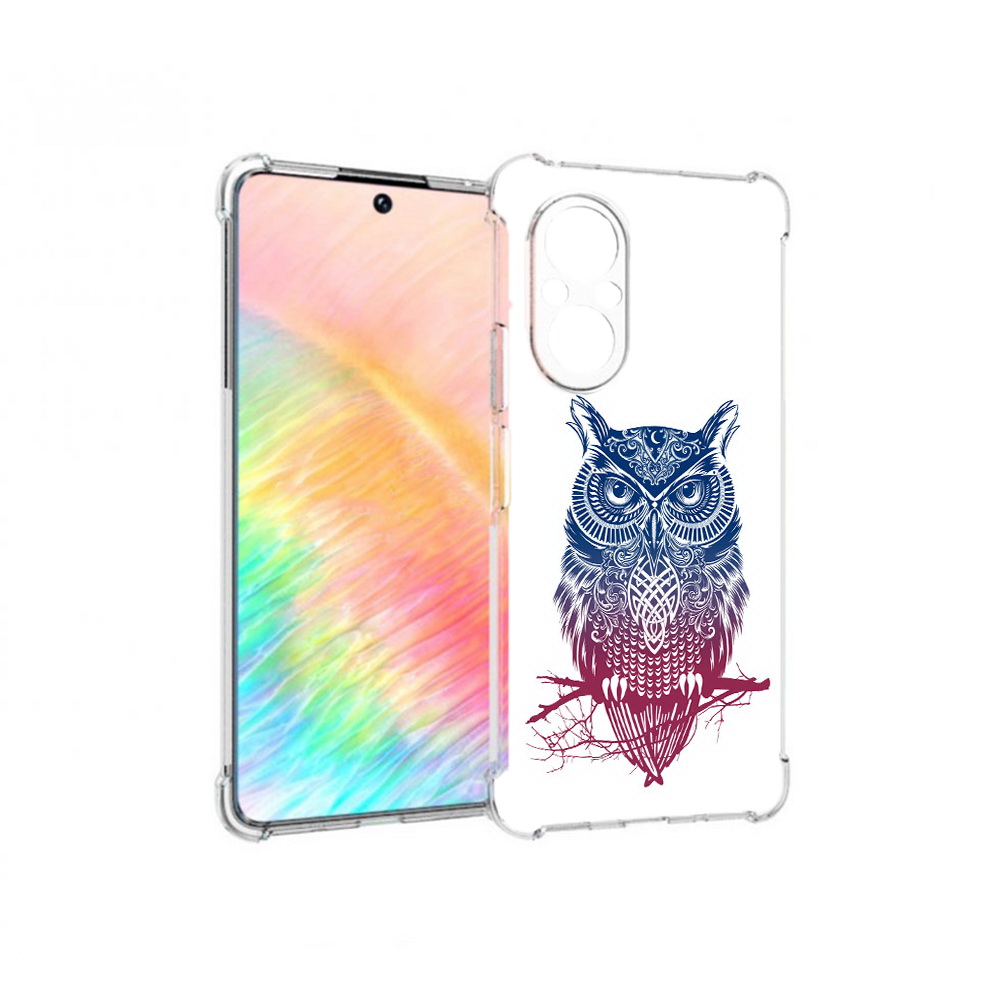 

Чехол MyPads Tocco для Honor 50 SE хиппи сова (PT223907.20.664), Прозрачный, Tocco