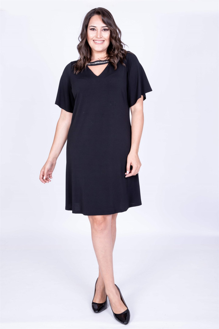 

Платье женское My Line Moda 731 черное 3XL (товары доставляются из-за рубежа), 731