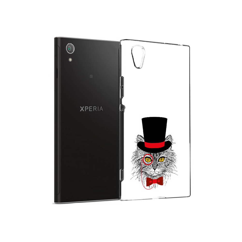 Чехол MyPads Tocco для Sony Xperia XA1 Plus кот в шляпе (PT77220.224.397)