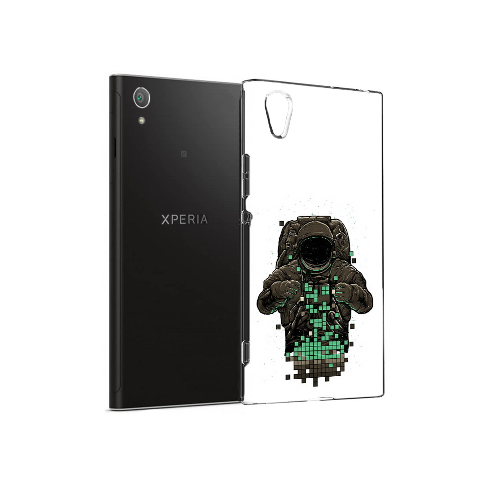 

Чехол MyPads Tocco для Sony Xperia XA1 Plus космонавт с пикселями (PT77220.224.394), Прозрачный, Tocco
