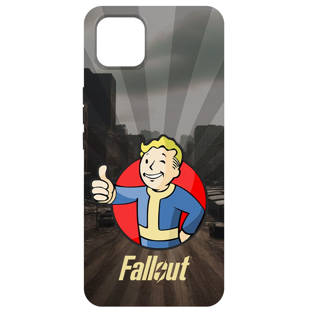 

Чехол-накладка Krutoff Soft Case Фоллаут (Fallout) - Волт-бой для Wiko T10 черный