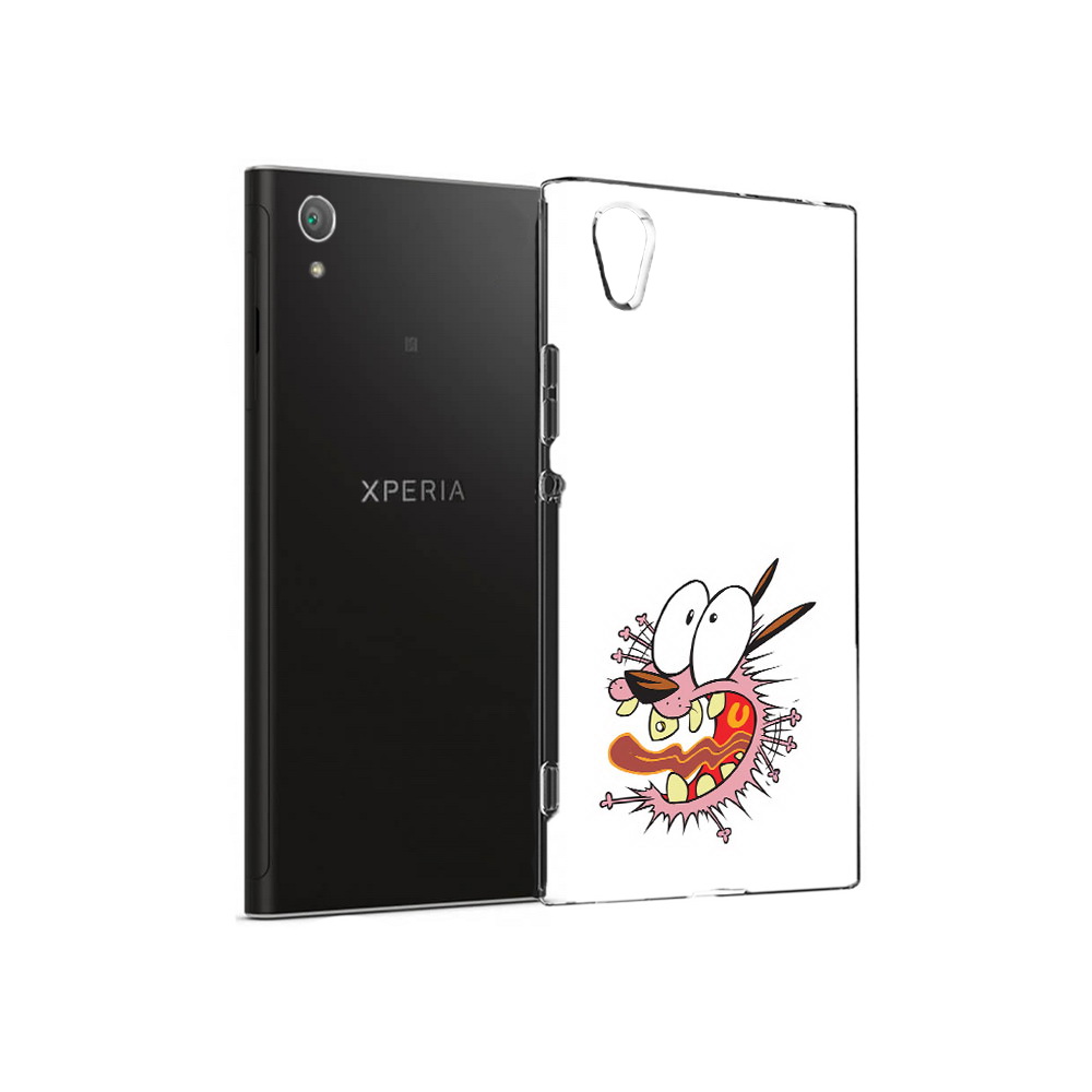 

Чехол MyPads Tocco для Sony Xperia XA1 Plus испуганный бобик (PT77220.224.381), Прозрачный, Tocco