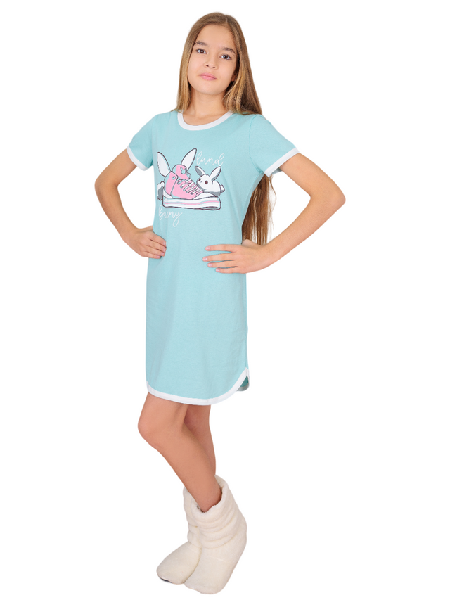 Сорочка ночная детская LIDEKO kids Д493-17, бирюзовый, 164