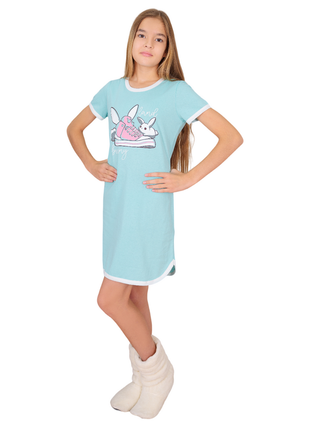 

Сорочка ночная детская LIDEKO kids Д493-17, бирюзовый, 158, Д493-17