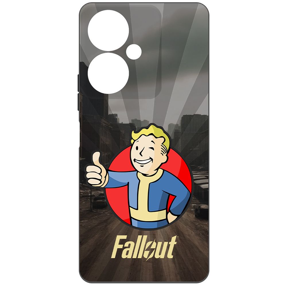 

Чехол-накладка Krutoff Soft Case Фоллаут (Fallout) - Волт-бой для Vivo Y27 4G черный