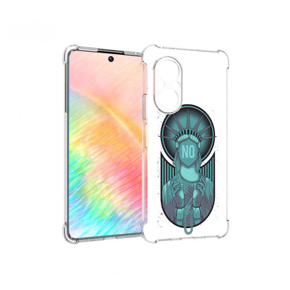 

Чехол MyPads Tocco для Honor 50 SE статуя свободы зеленый (PT223907.20.623), Прозрачный, Tocco