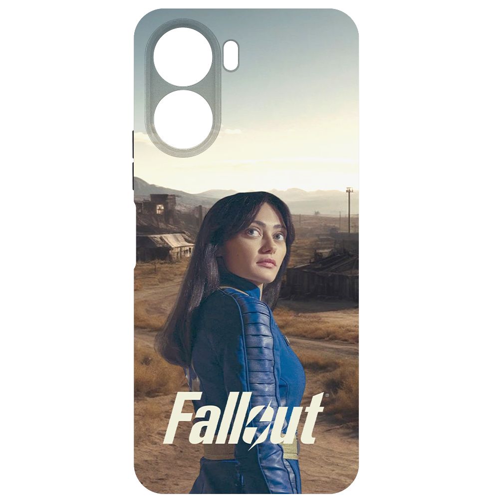 

Чехол-накладка Krutoff Soft Case Фоллаут (Fallout) - Люси в пустошах для Vivo Y16 черный