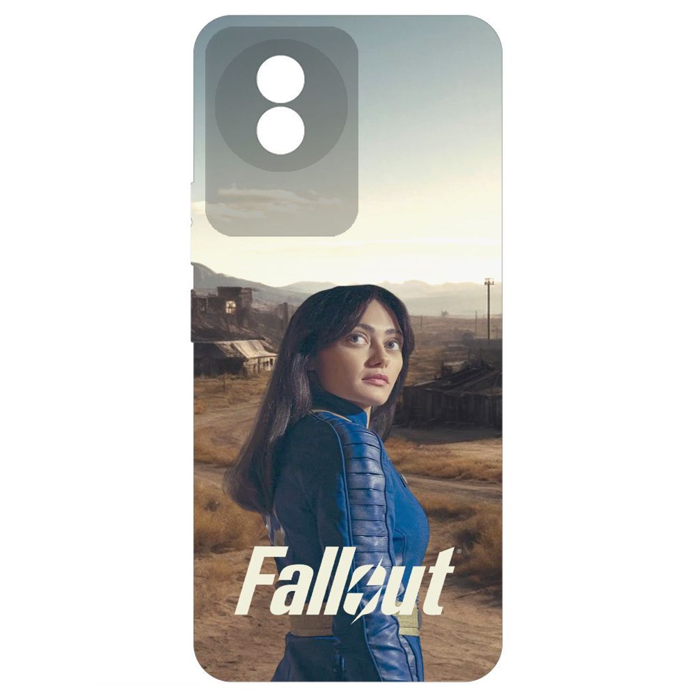 

Чехол-накладка Krutoff Soft Case Фоллаут (Fallout) - Люси в пустошах для Vivo Y02 черный