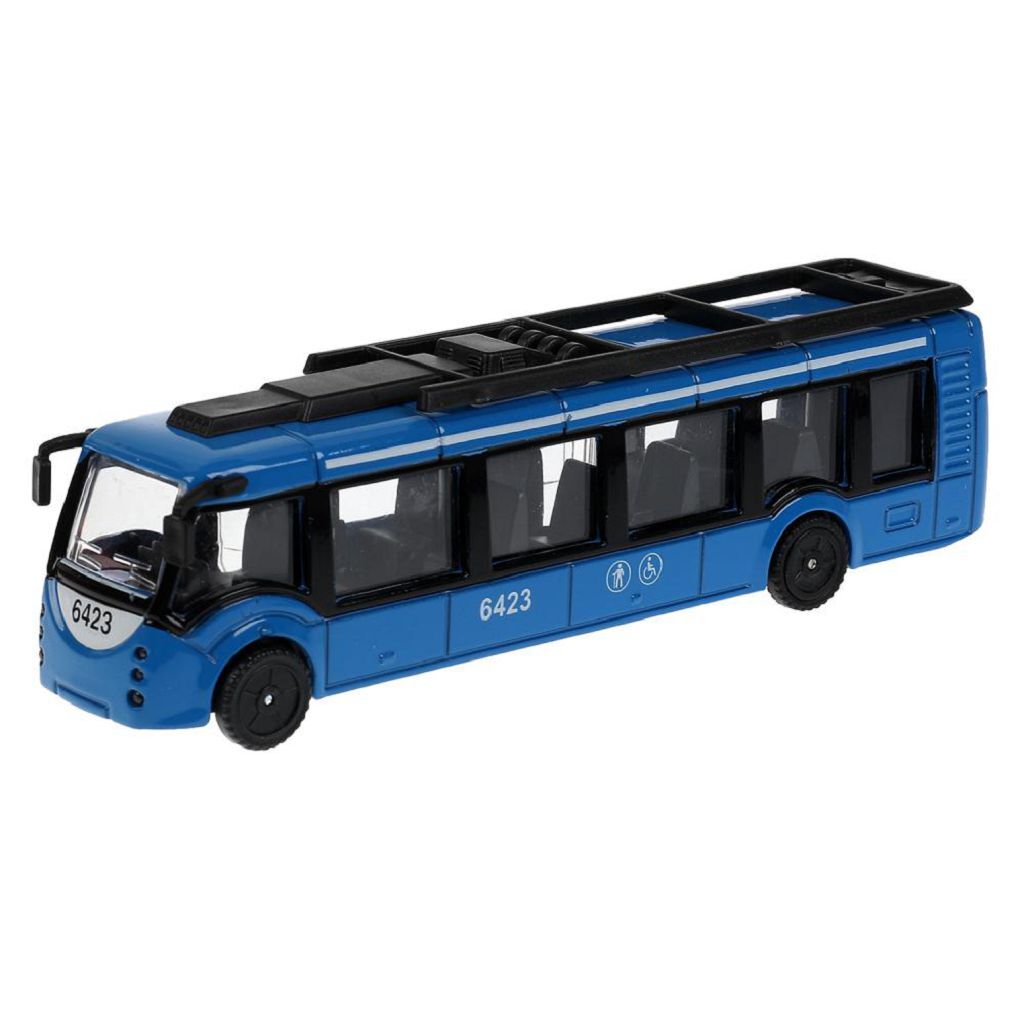 Металлическая инерционная модель Технопарк Автобус/Троллейбус