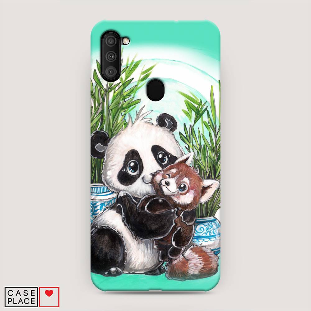 

Пластиковый чехол "Друзья зверята" на Samsung Galaxy M11, 2100620-1