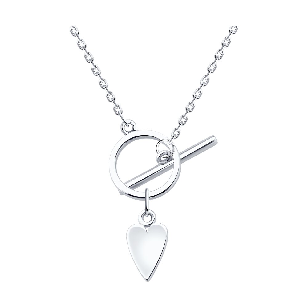 

Колье из серебра 40-45 см SOKOLOV 94071105, без вставки, 94071105