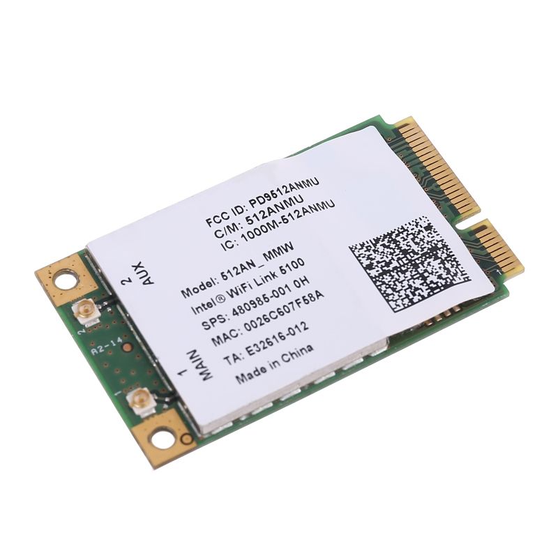 

Приемник Wi-Fi NoBrand для ноутбука; для компьютера Mini PCI-e 802.11n; 802.11a; 802.11g, Зеленый;белый