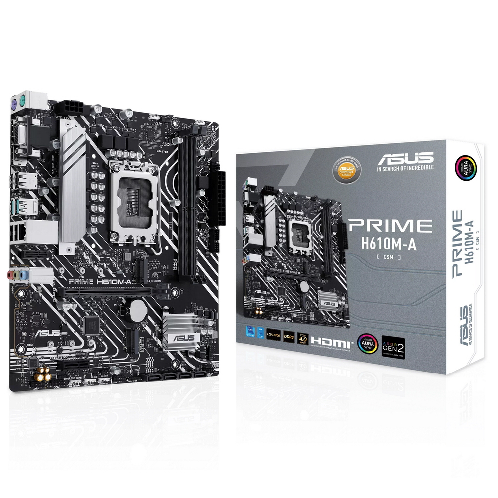 

Материнская плата ASUS PRIME H610M-A-CSM (90MB1G20-M0EAYC), PRIME H610M-A-CSM