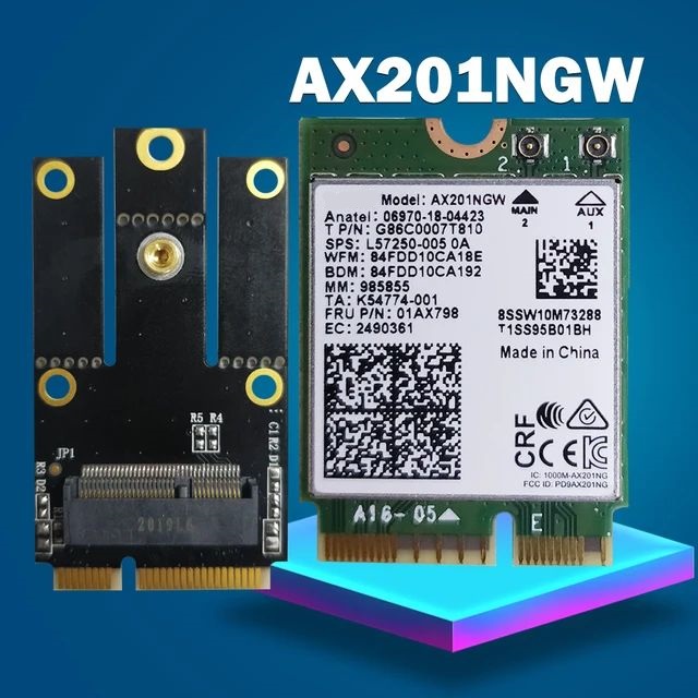 

Приемник Wi-Fi NoBrand Mini PCI-e 802.11ax; 802.11ac
