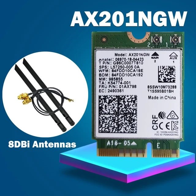 

Приемник Wi-Fi NoBrand 802.11ax; 802.11ac
