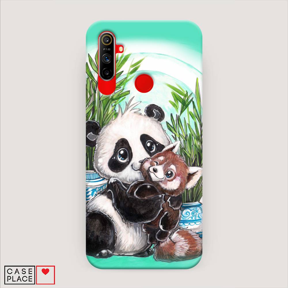 

Пластиковый чехол "Друзья зверята" на Realme C3, 253020-1