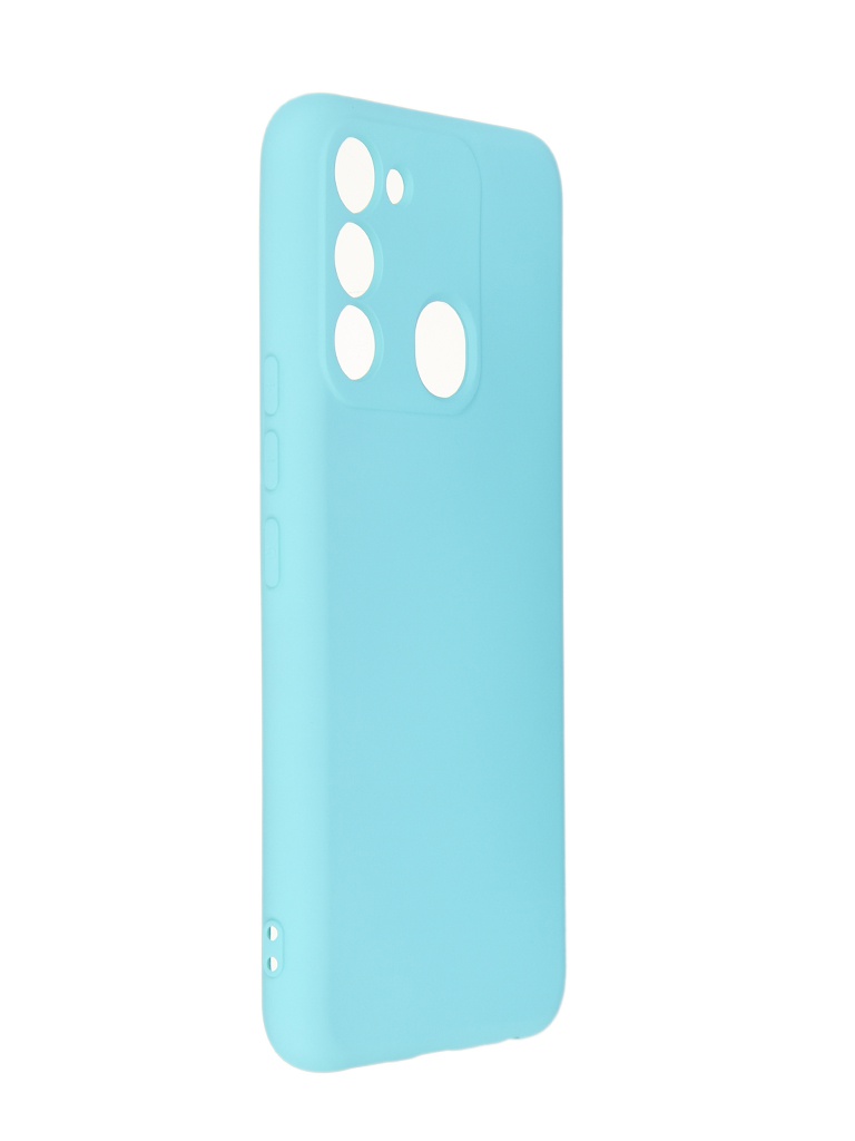 фото Чехол neypo для tecno spark 8c/spark go 2022 silicone 2.0mm turquoise nsc54455