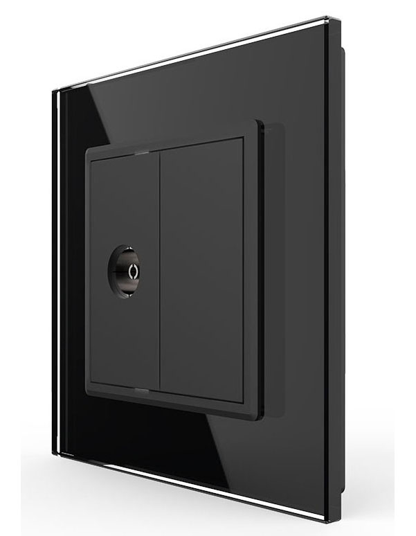 

VL-C791V-12 Розетка Livolo ТВ Черная, Розетка Livolo ТВ Черная
