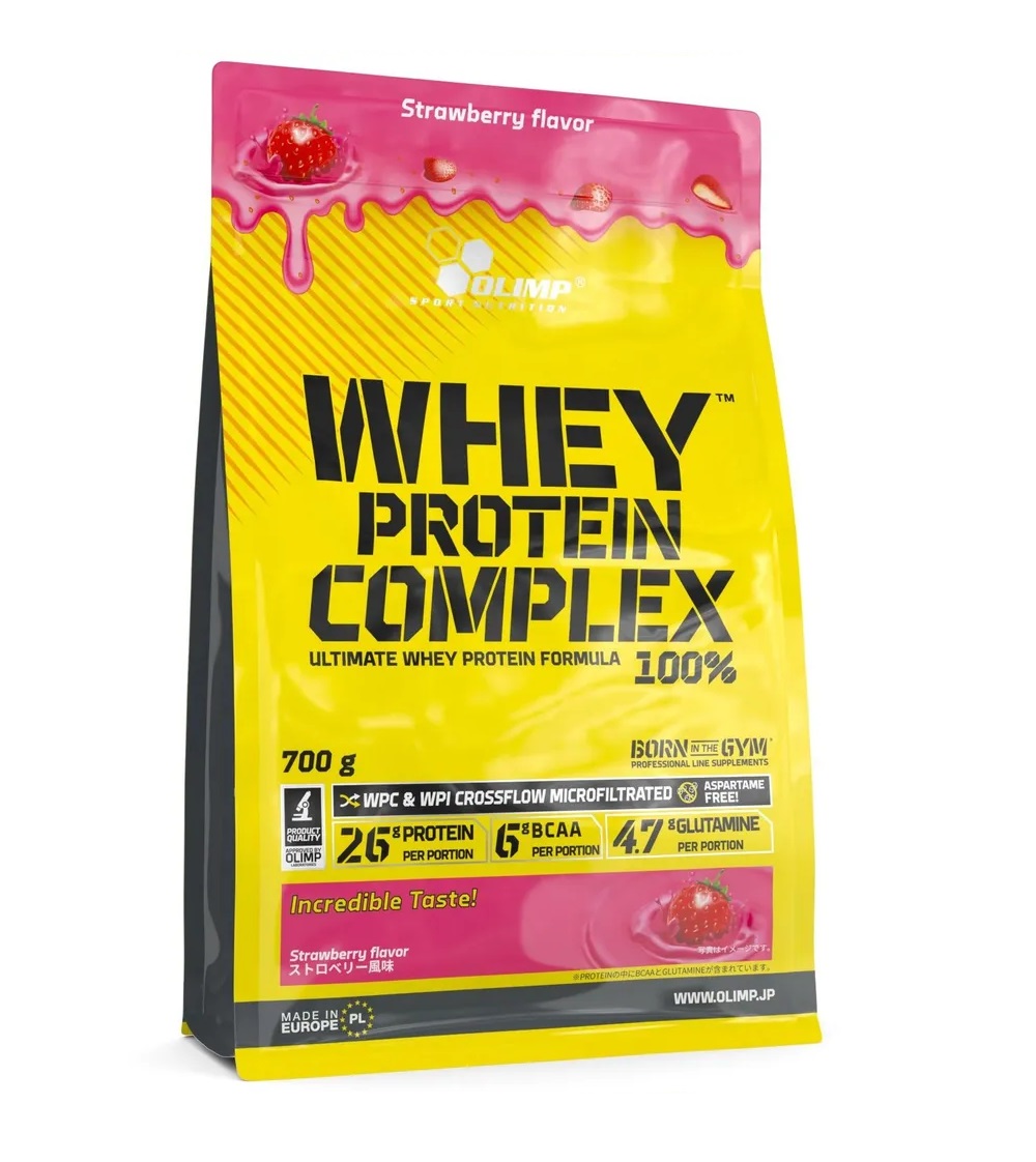 Протеин Olimp Whey Protein Complex 100% (клубника) 700 г