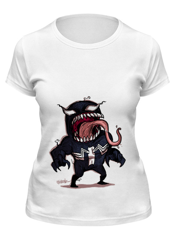 

Футболка женская Printio I am venom белая 2XL, Белый, I am venom