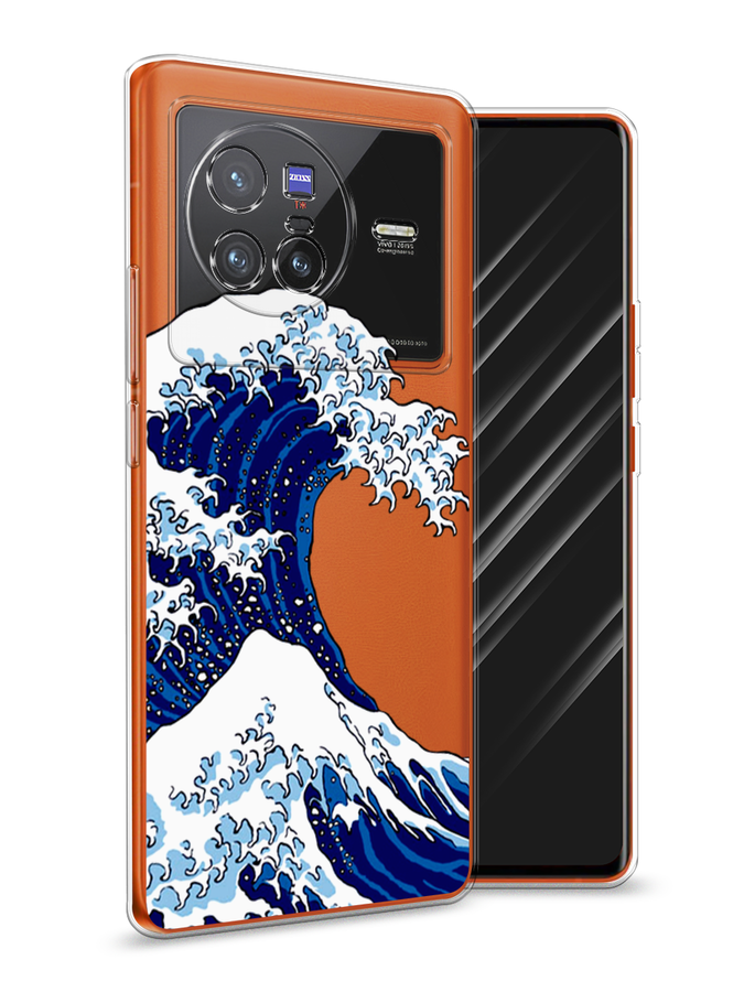 

Чехол Awog на Vivo X80 "Волна в Канагаве", Разноцветный, 266550-4