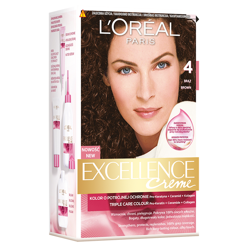 

Краска для волос L'Oreal Paris Excellence 4 каштановый, 60 мл