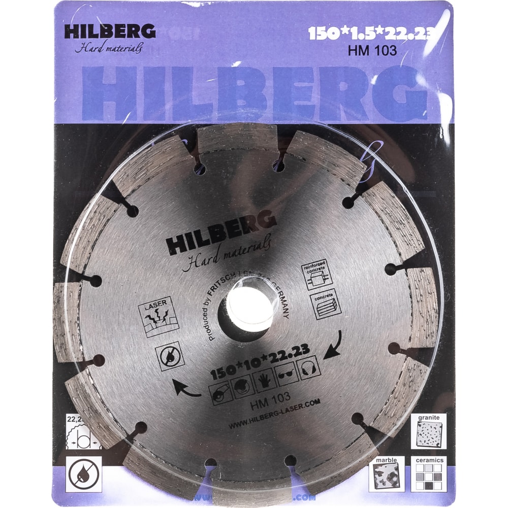 фото Отрезной алмазный диск hilberg hilberg hard materials