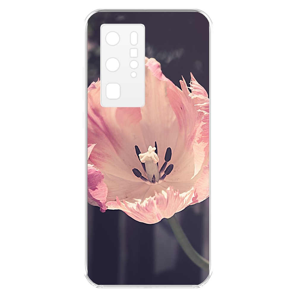

Чехол-накладка Krutoff Clear Case Тюльпан для Huawei P40 Pro
