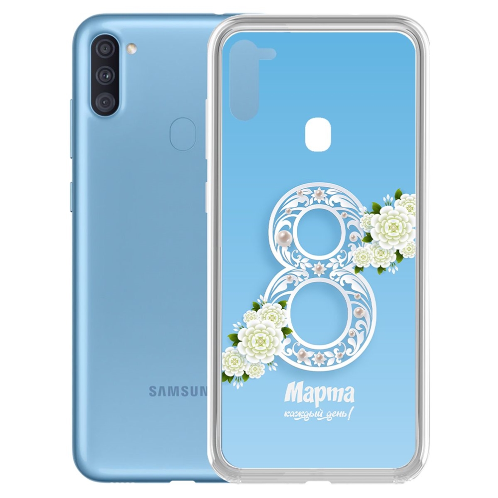 фото Чехол krutoff clear case восьмое каждый день для samsung galaxy a11/m11 (a115/m115)