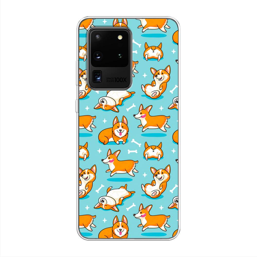

Чехол Awog на Samsung Galaxy S20 Ultra "Веселые корги", Разноцветный, 29450-2