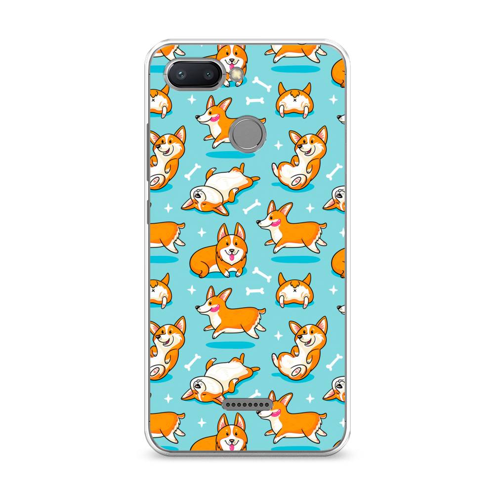 

Чехол Awog на Xiaomi Redmi 6 "Веселые корги", Разноцветный, 33850-2