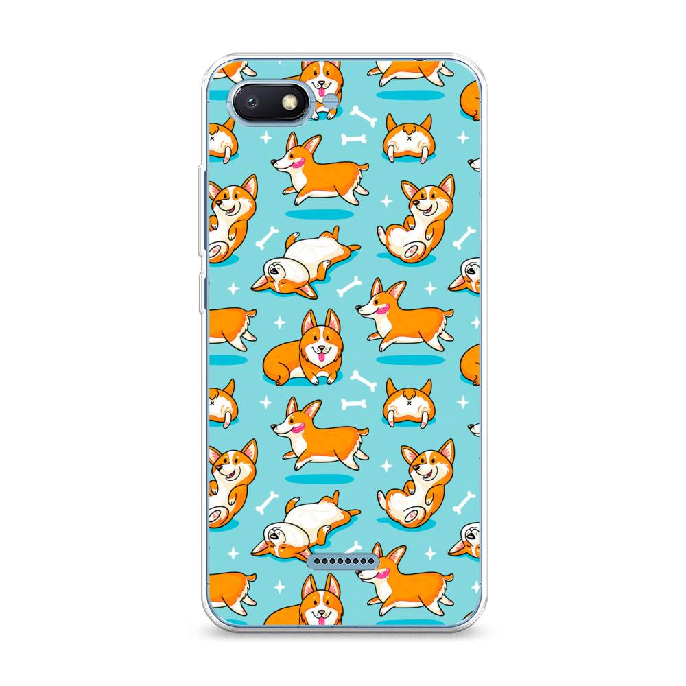 

Чехол Awog на Xiaomi Redmi 6A "Веселые корги", Разноцветный, 34150-2
