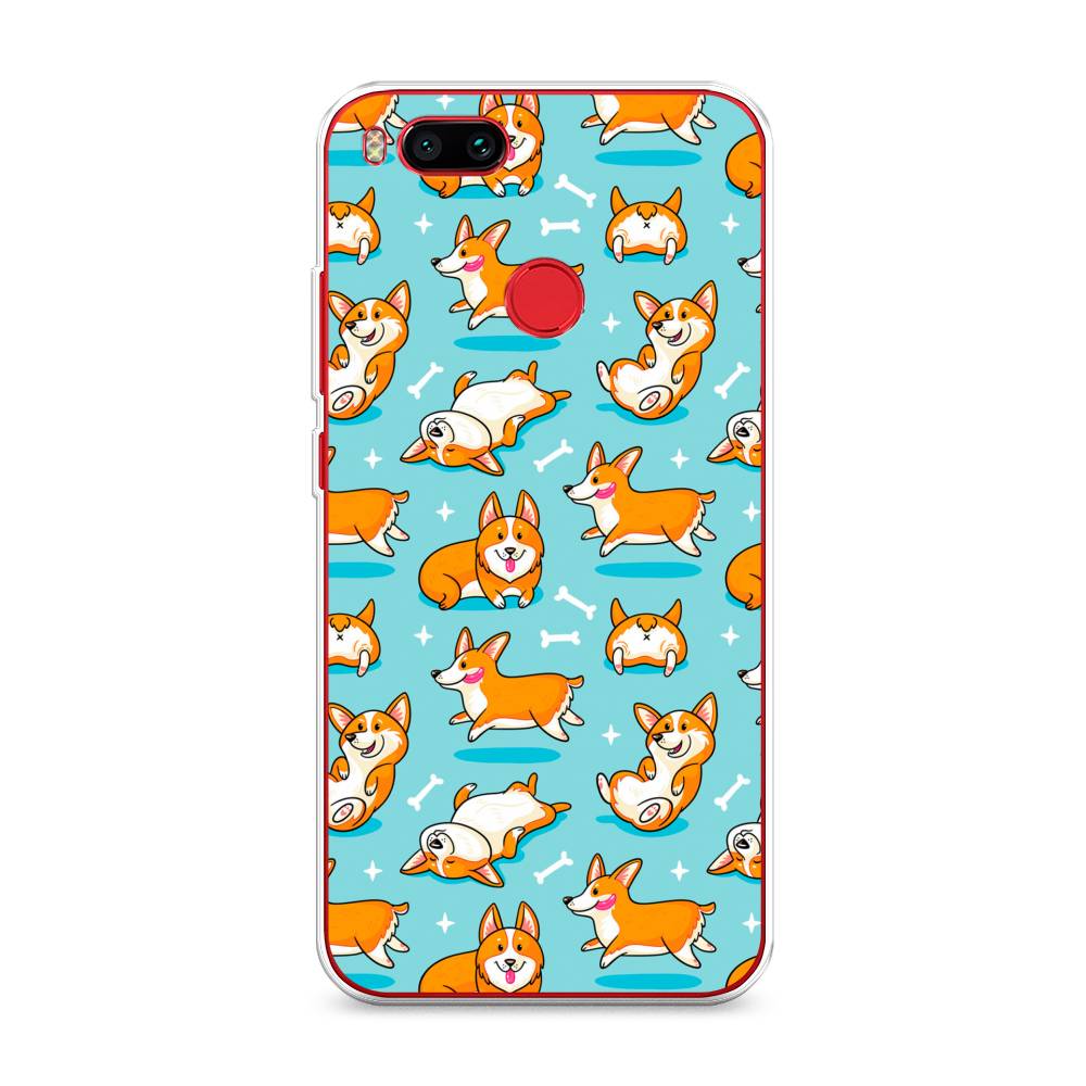 

Чехол Awog на Xiaomi Mi A1 "Веселые корги", Разноцветный, 32650-2