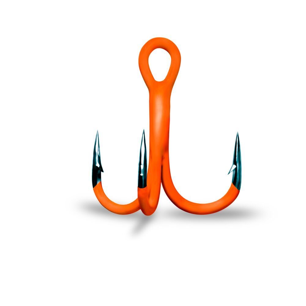 

Тройник Gurza Round Treble Hook ST-36 UV Orange № 8 BC, 00-00030301